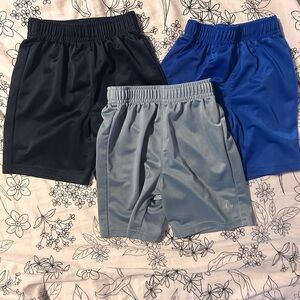 Sporto Kids Shorts Trio - Dark Blue, Light Gray, Bright Blue